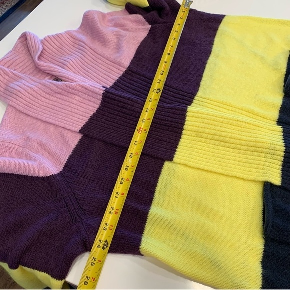 EVRI Knit Cardigan - Multi Stripe-Light‎ Purple Size 2X - Picture 5 of 11